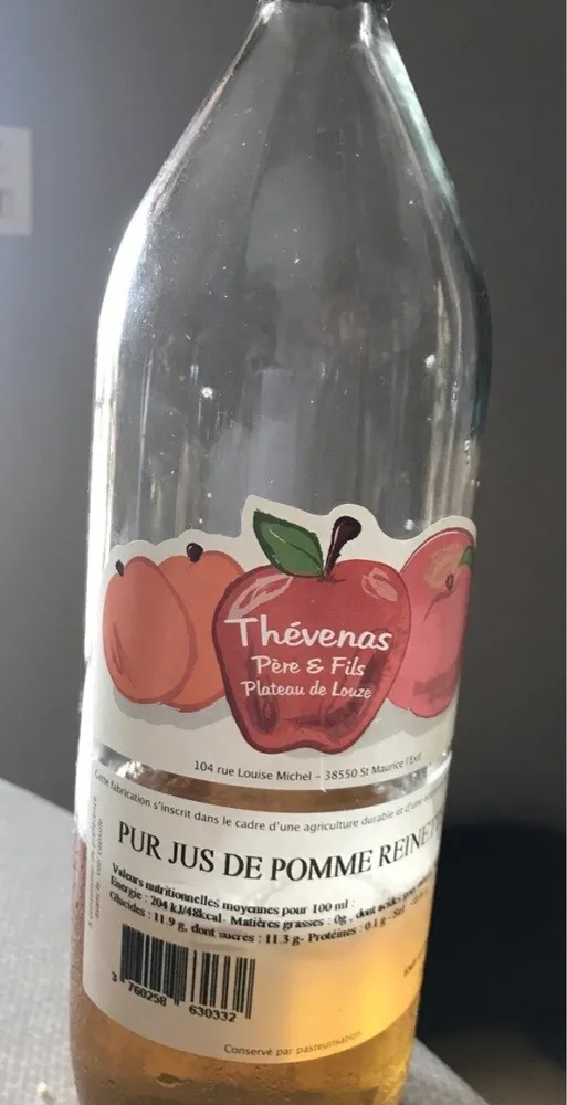 Jus de pomme reinette