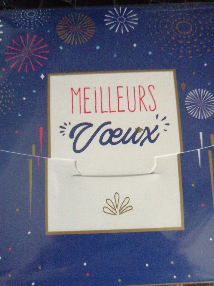 Carte chocolatée chocolat noir pétillant