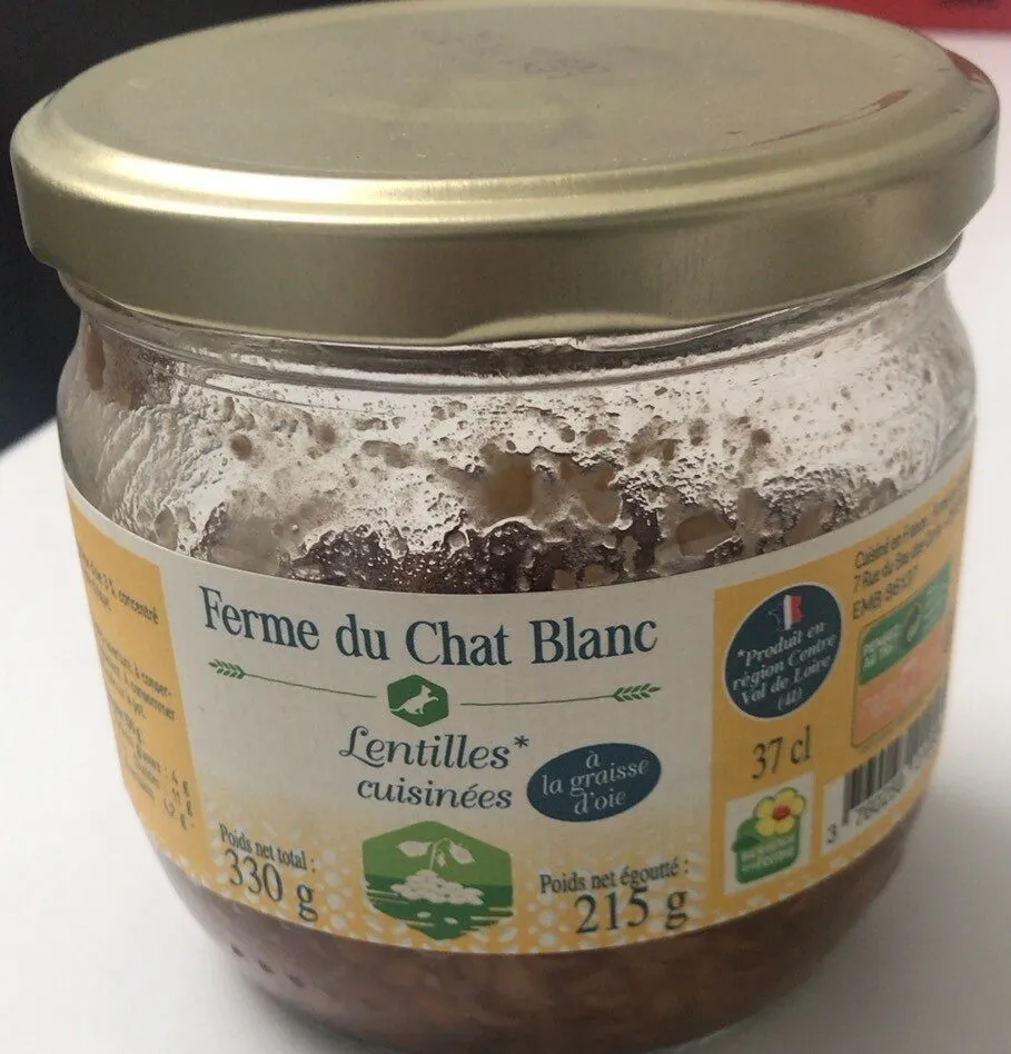 Lentilles cuisinées