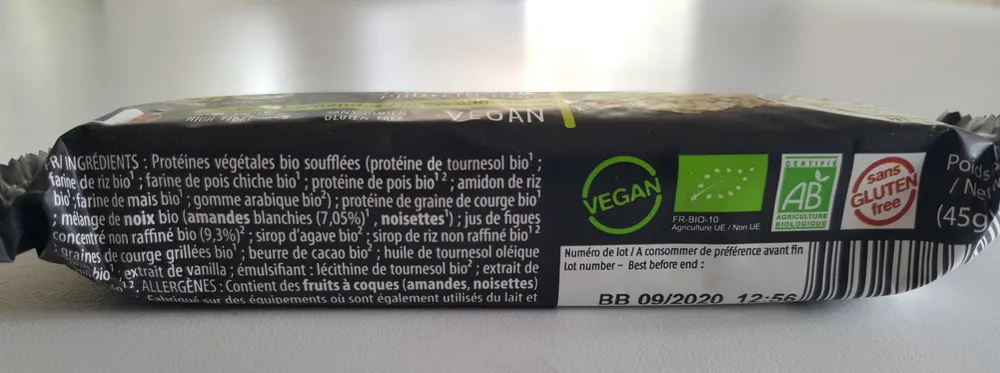 La barra protéinée bio