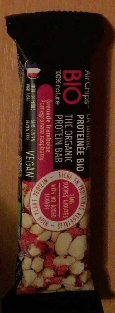 Barre proteinee bio grenade framboise