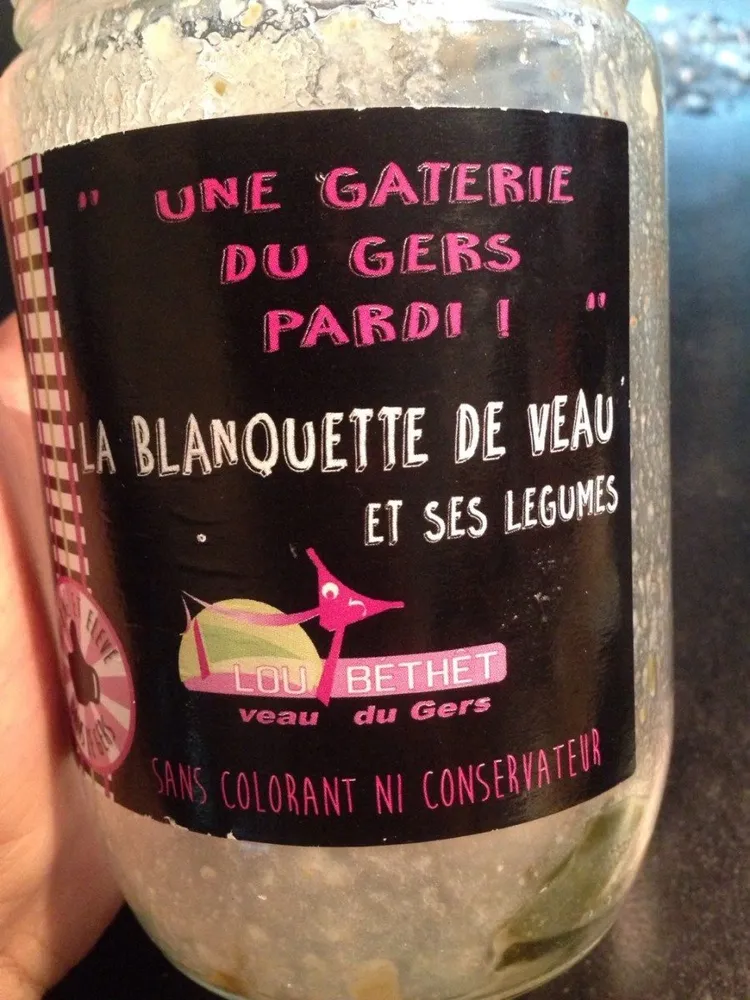 La blanquette de veau et ses legumes