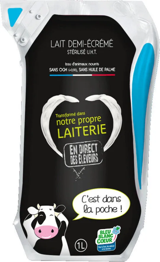 Lait Demi Ecrémé UHT