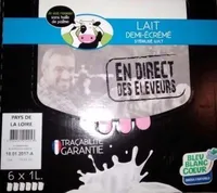 Lait demi-écrémé stérilisé U.H.T.