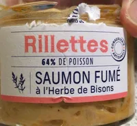 Rillette saumon fume a l’herbe de bison