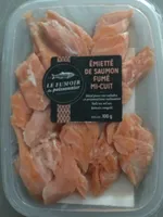 Émietté de saumon fumé mi-cuit