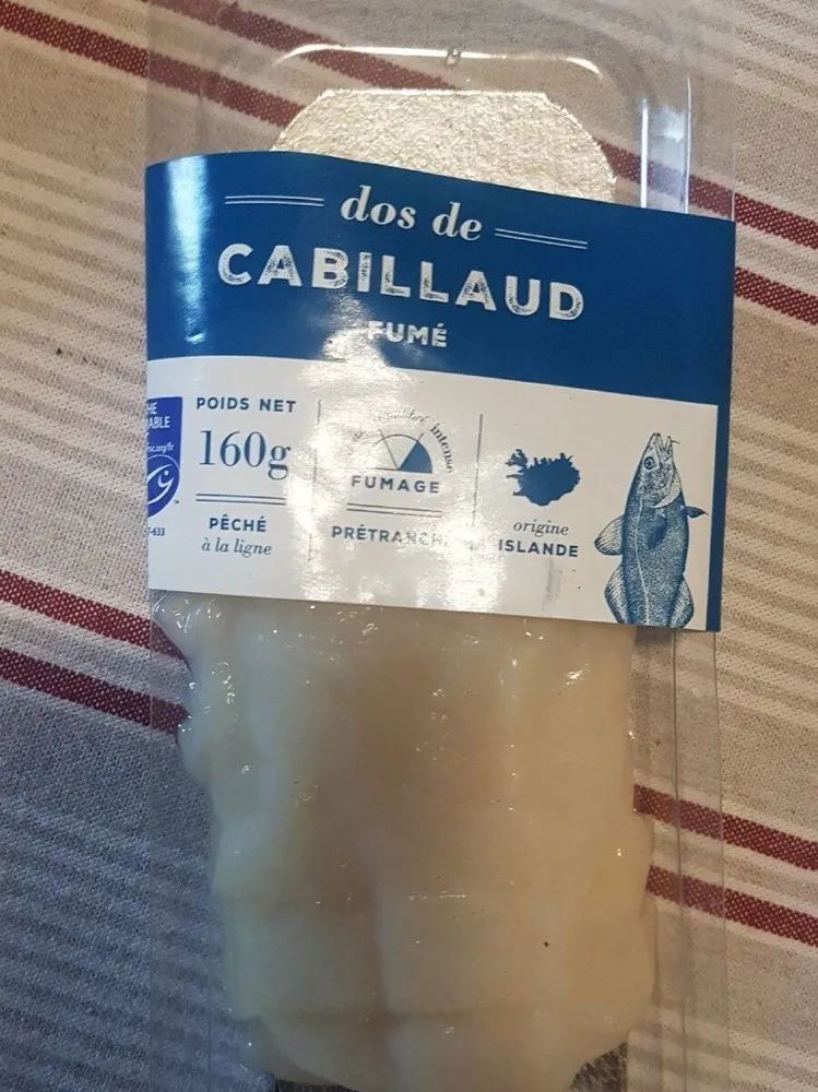 Dos de cabillaud fumé