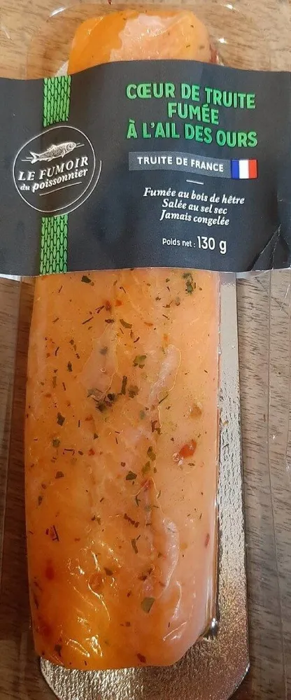 Cœur de truite fumée à l'ail des Ours