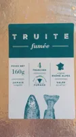 Truite fumée 4tranches d’auvergne rhone alpes