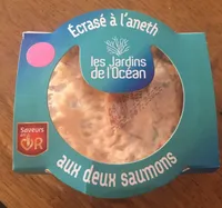 Ecrasé à l'aneth et aux deux saumons