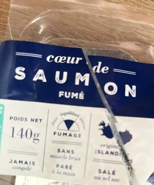 Coeur de saumon fumé