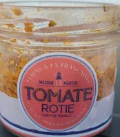 Tomate rôtie chèvre basilic