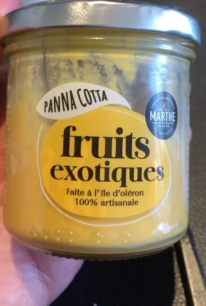 Panna cotta fruits exotiques