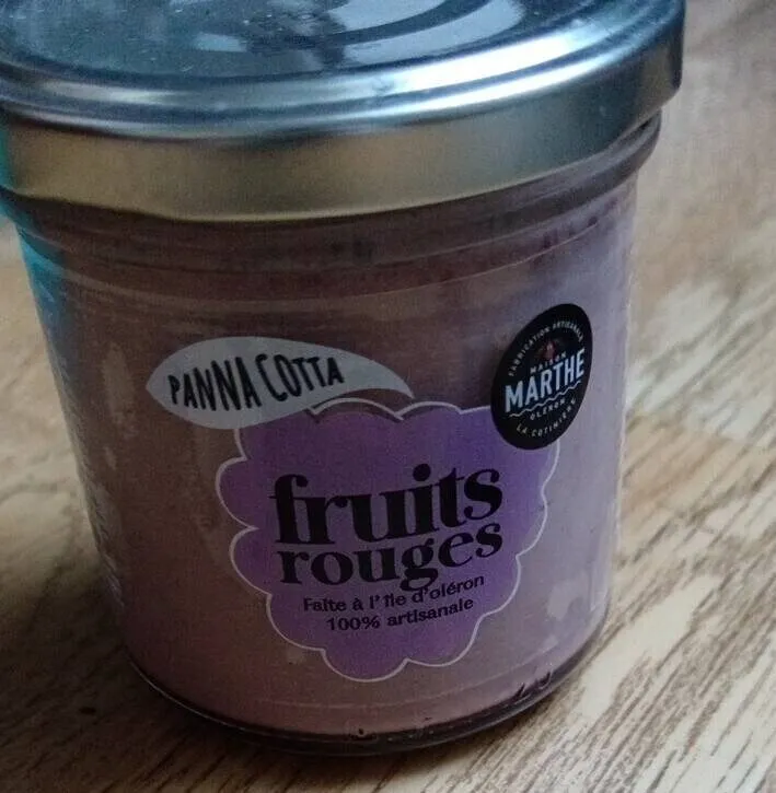 Panne cotta fruits rouges