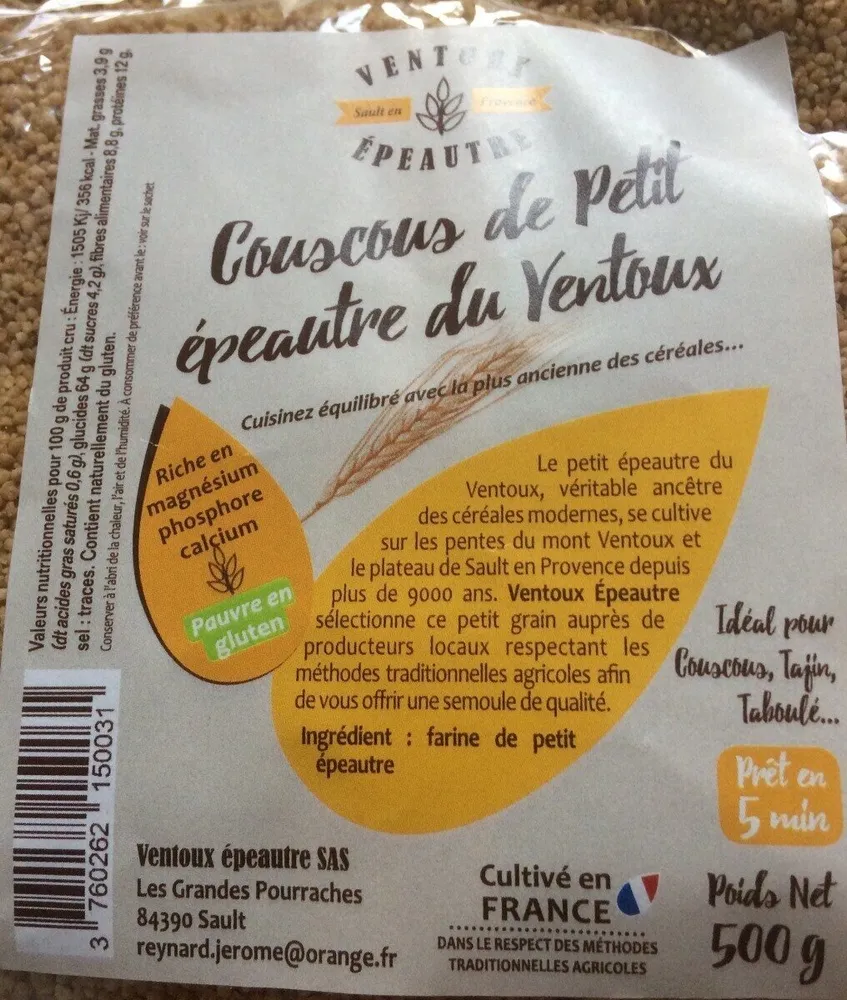 Couscous de petit epautre du ventoux