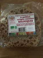 6 petites crêpes sucrées biologiques