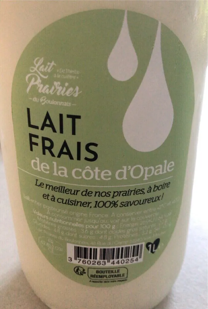 Lait frais de la côte d’Opale
