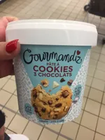 Pâte à cookies 3 chocolats