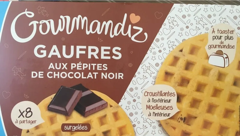 Gaufres aux pépites de chocolat noir