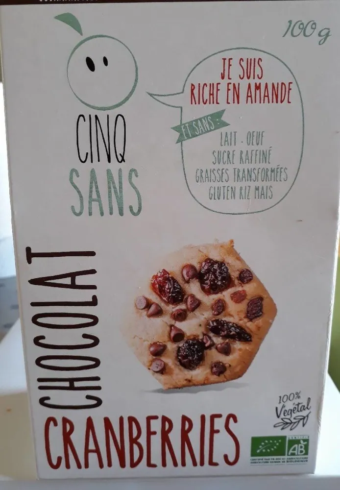 Gourmandise chocolat  cranberries