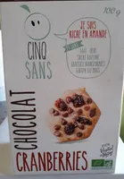 Gourmandise chocolat  cranberries