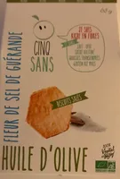 Biscuits salés huile d'olive fleur de sel de guérande