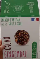 Granola cacao gingembre