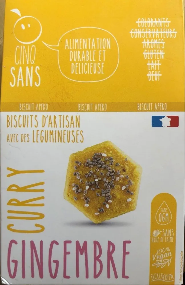 Biscuits curry gingembre