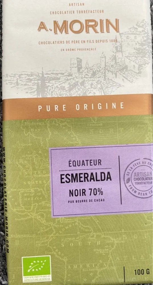 Equateur Esmeralda Noir 70%
