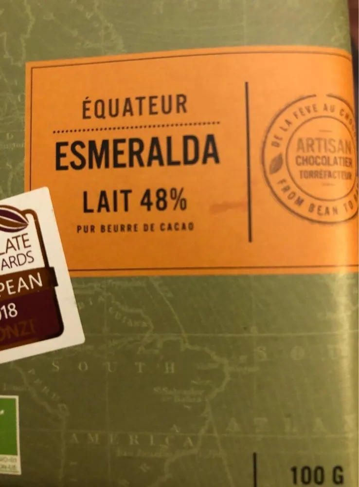 Equateur Esmeralda Lait 48%