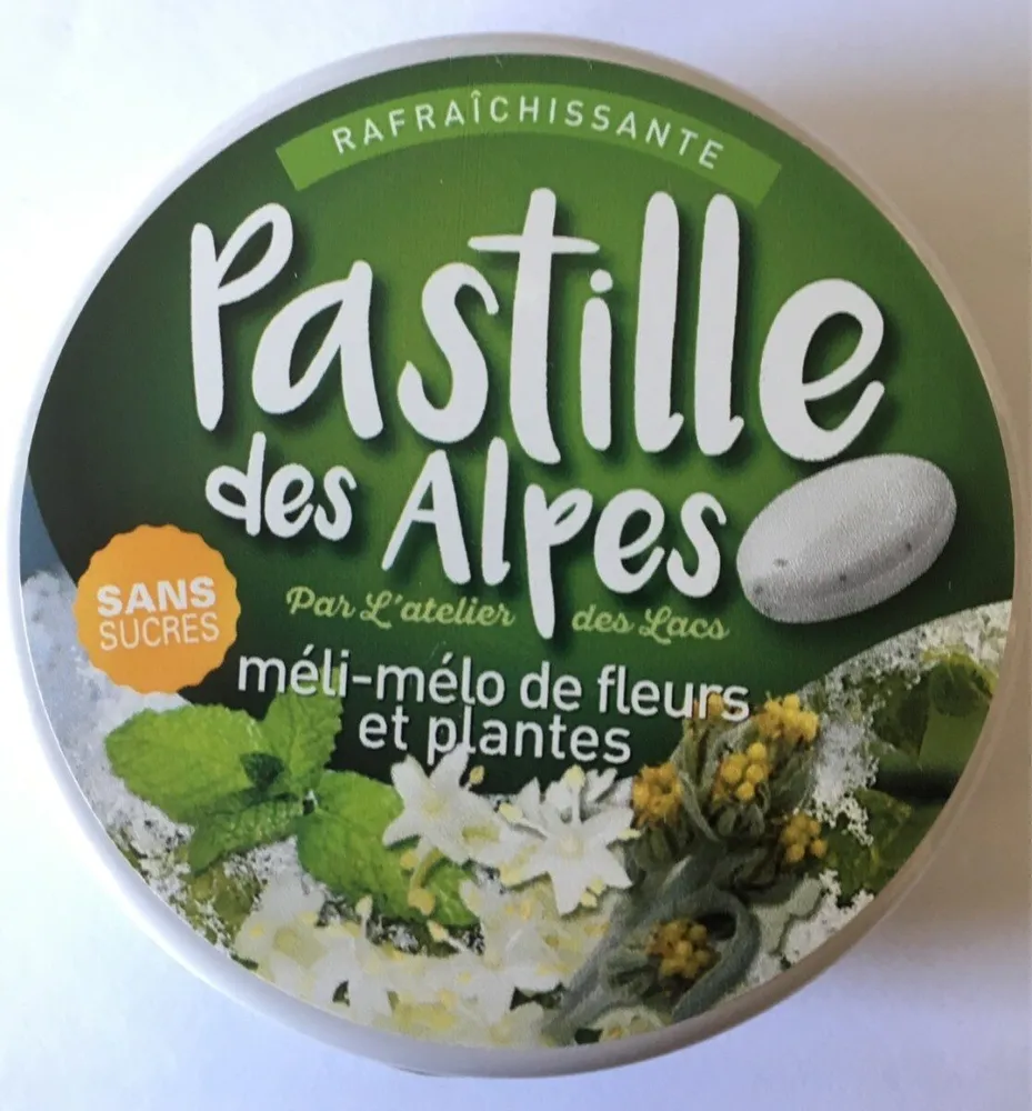 Pastille des Alpes - méli-mélo de fleurs et plantes