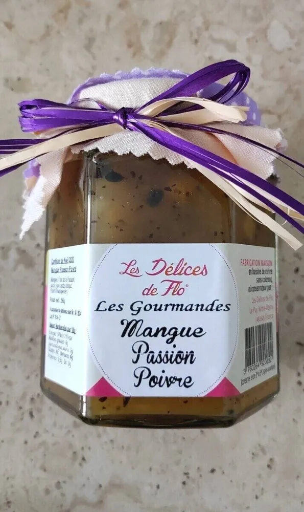 Confiture mangue passion poivre