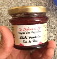 Confiture litchi framboise rose