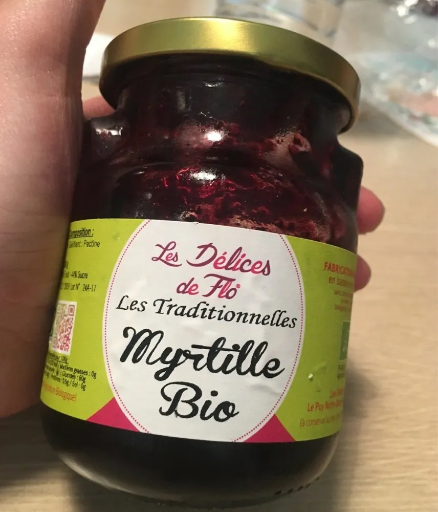 Confiture de myrtille bio