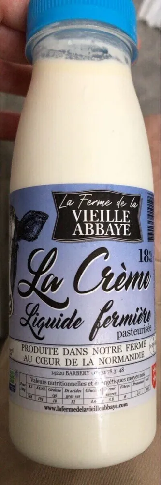 La Crème liquide fermière