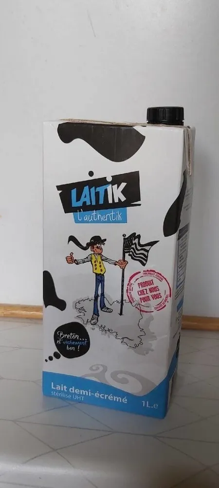 Lait demi écrémé LAITIK