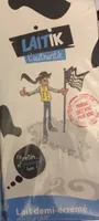 Lait demi écrémé Laitik