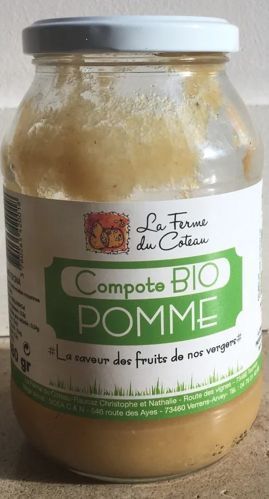 Compote bio pomme