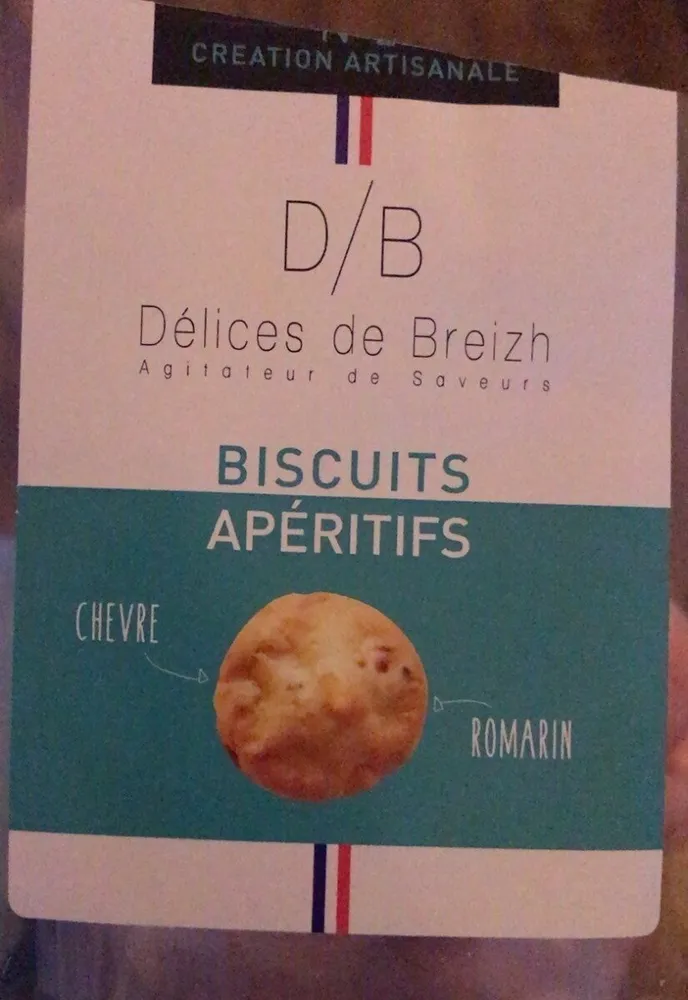 Biscuits aperitifs chèvre et romarin