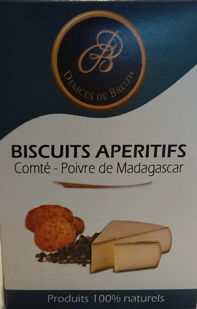 Biscuits apéritifs Comté - Poivre de Madagascar