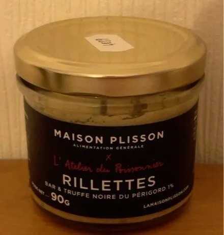 Rillettes bar & truffe noiredu périgord 1%