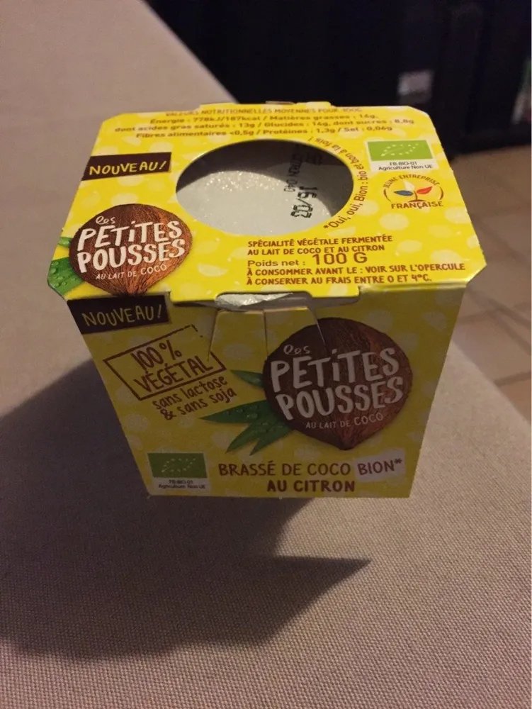 Brassé de coco bion au citron