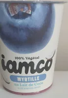 Végétal au lait de coco, myrtilles