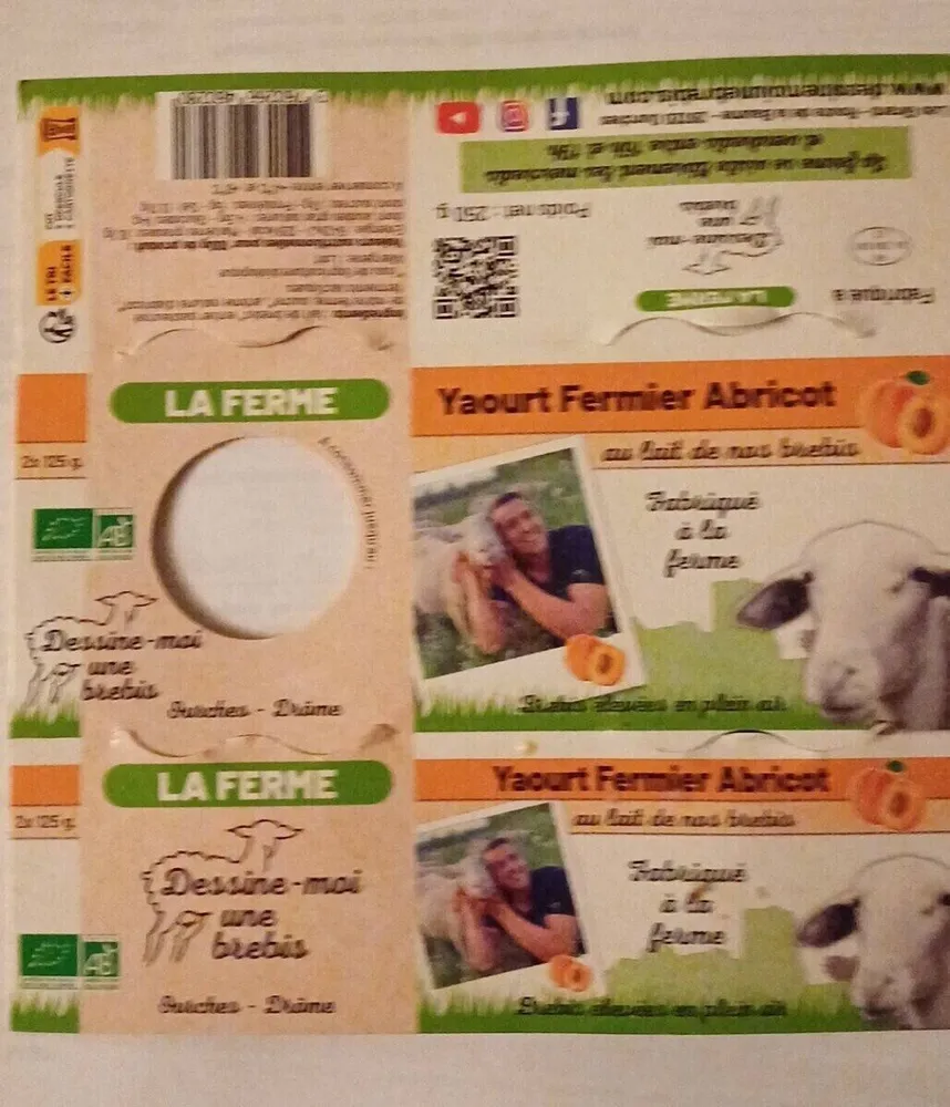 Yaourt fermier abricot
