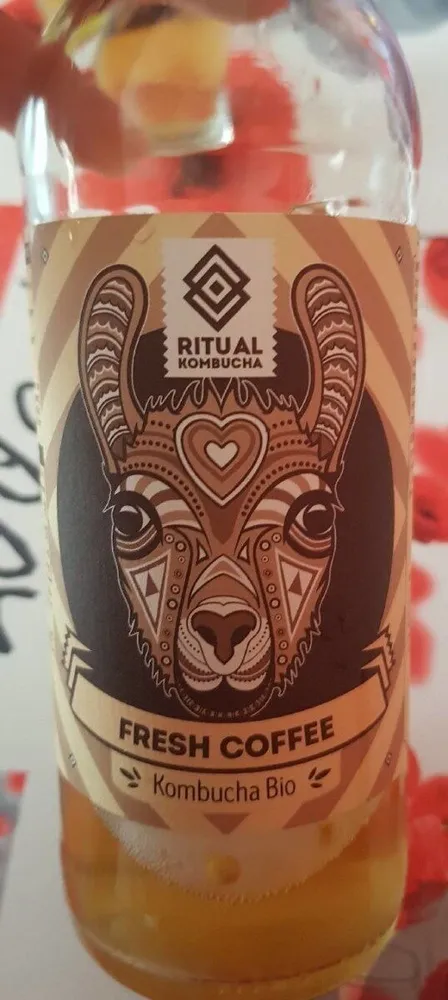 Fresh coffee kombucha bio