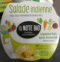Salade indienne  chou lacto-fermenté & raisins secs