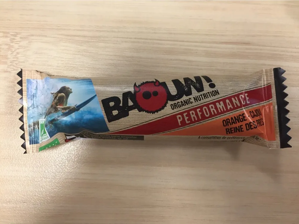 Barre Performance Orange-cajou-piment de Jamaïque