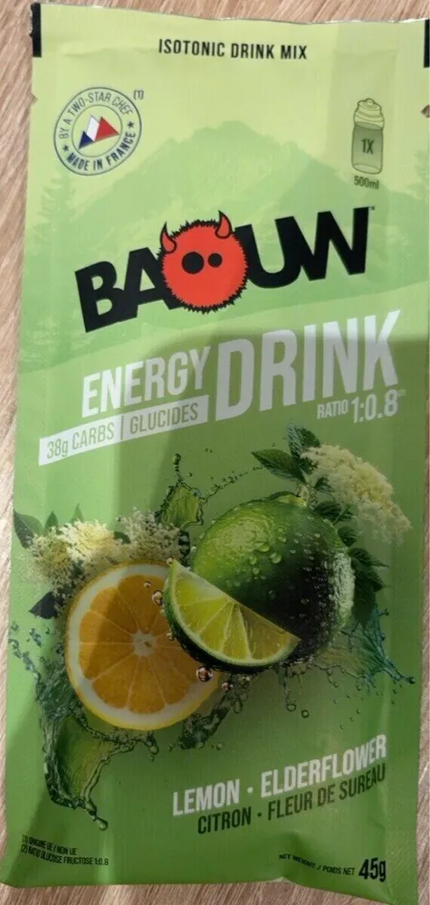 Energy drink citron fleur de sureau