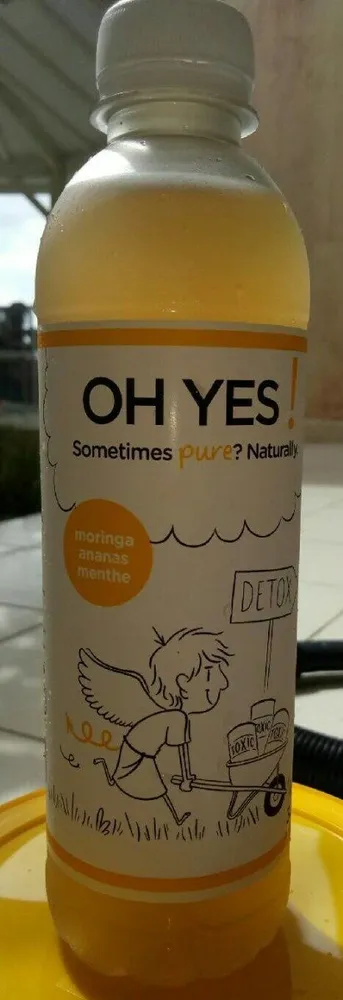 Boisson à l'extrait de moringa, jus d'ananas et arômes naturels