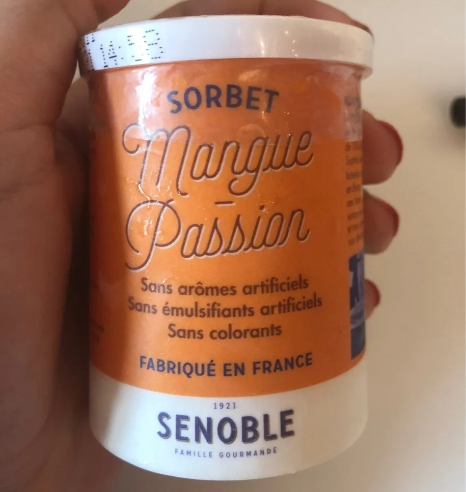 Sorbet mangue passion